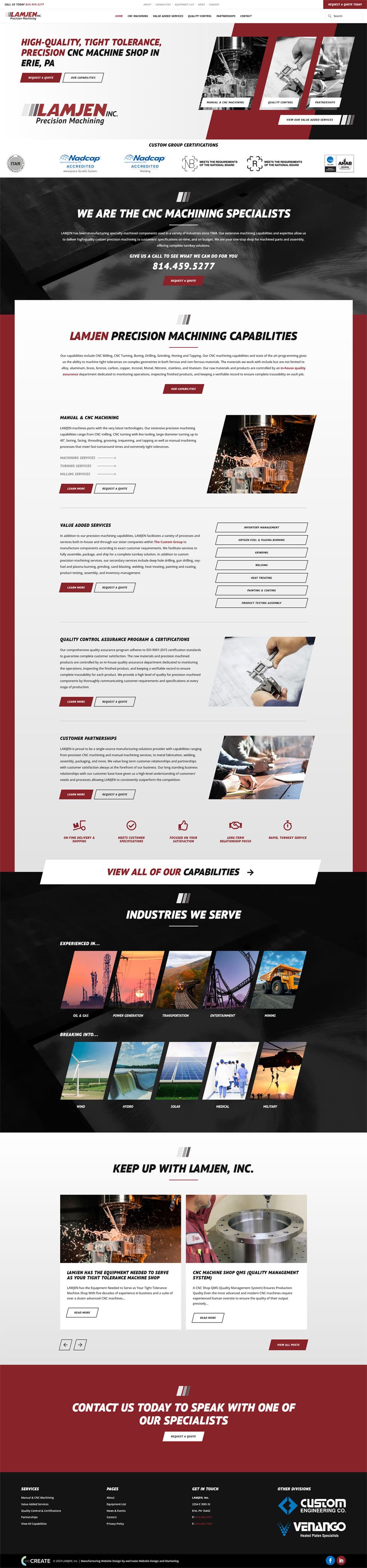 laptop website preview for Lamjen